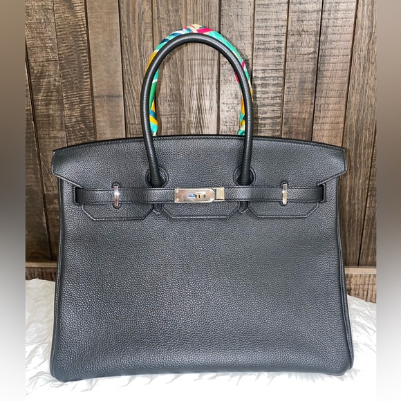 NEW HERMÈS BIRKIN 35 TOGO LEATHER - Picture 3 of 16